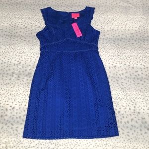 Lilly Pulitzer Kaylee Shift Dress Sleeveless Blue